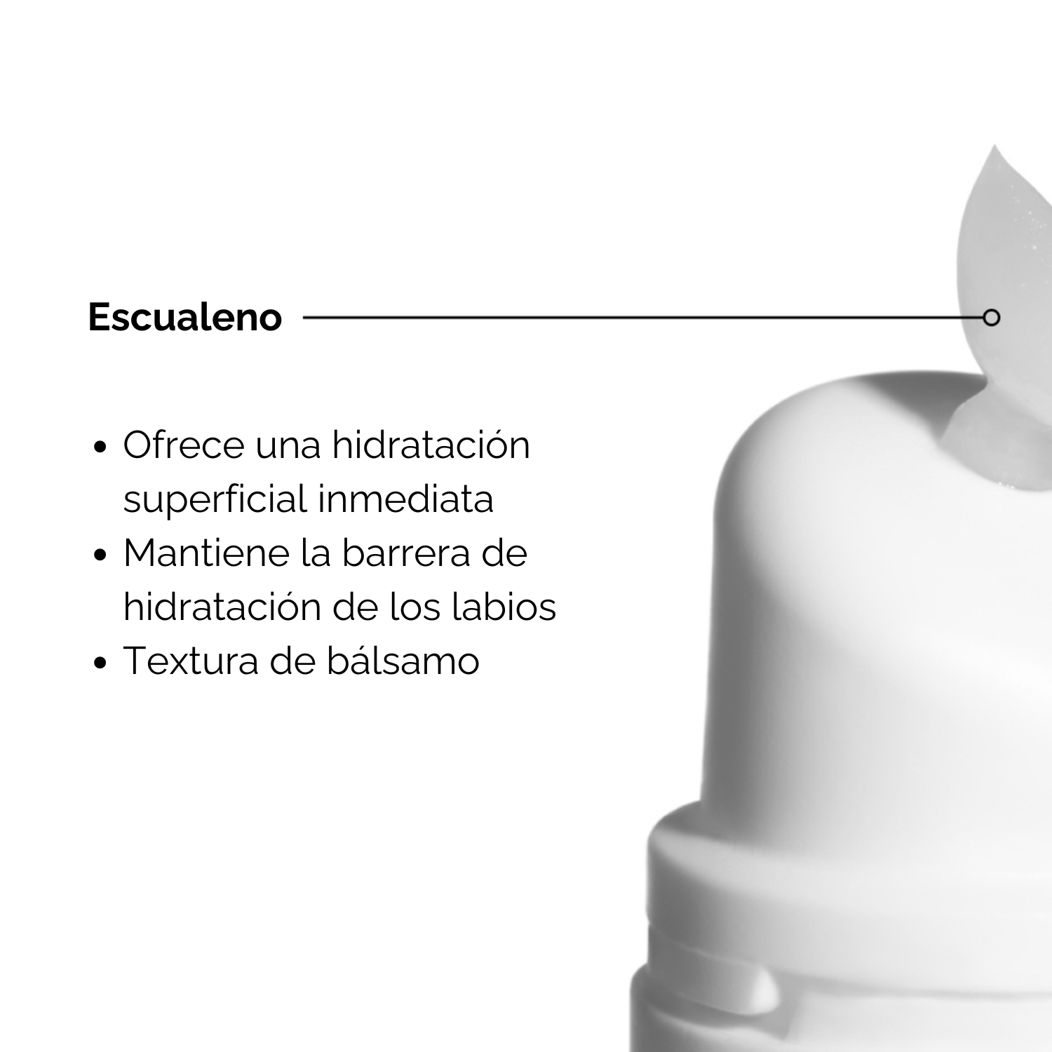 SQUALANE + AMINO ACIDS LIP BALM 15ML (BÁLSAMO LABIAL CON ESCUALENO Y AMINOÁCIDOS)